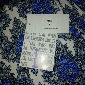 Lularoe maxi skirt size L